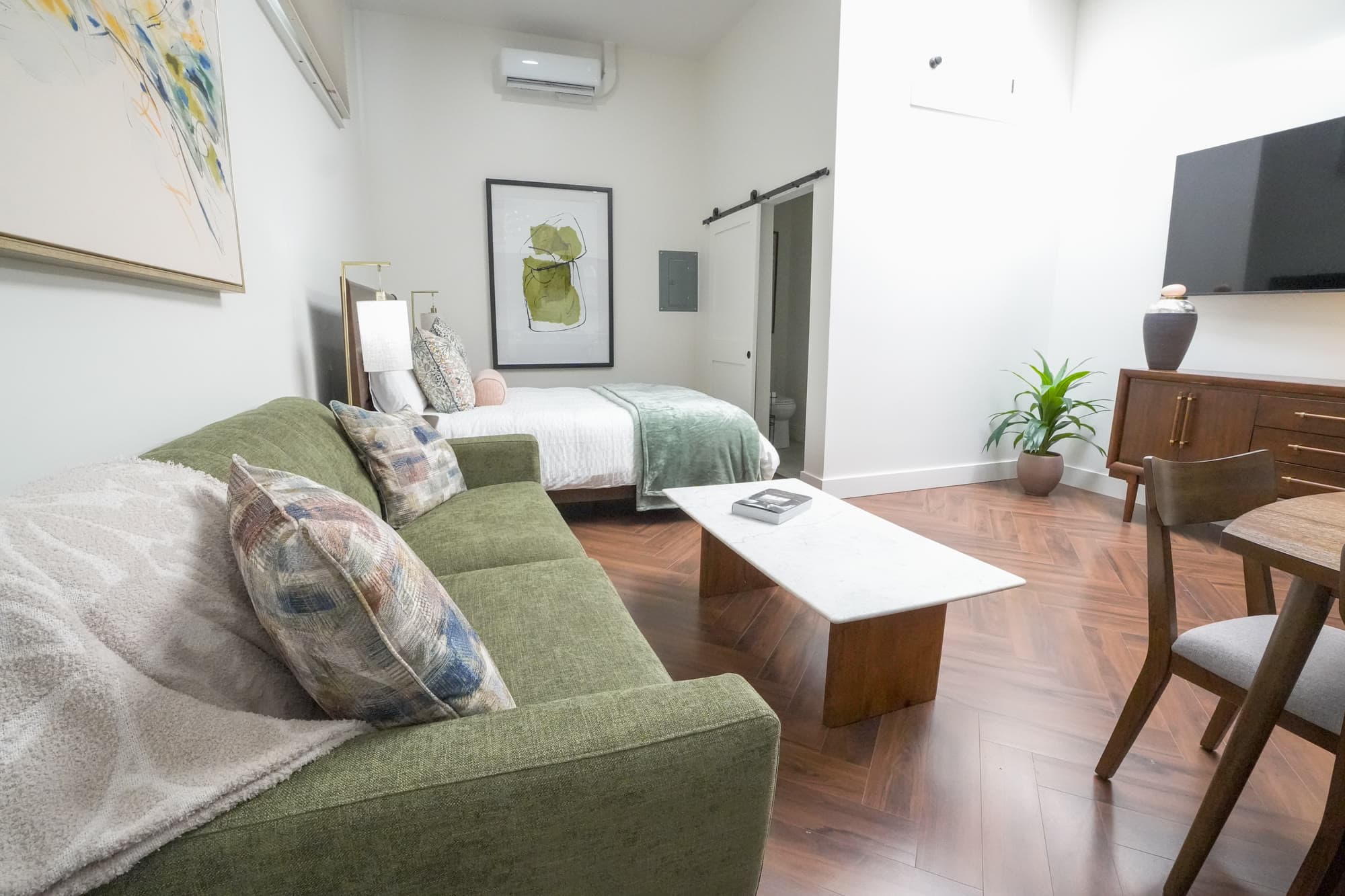 Inside loft C — Mid-century loft above downtown Ardmore